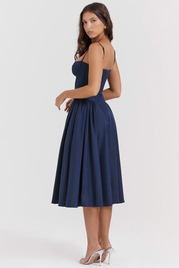 vestido-azul-marinho-midi cordeiro-midi