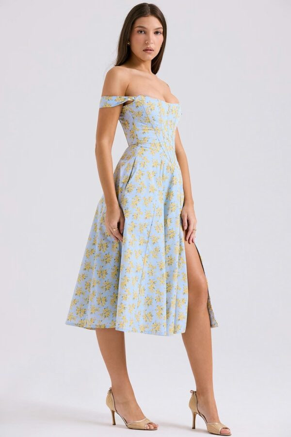 vestido-azul-ombro-a-ombro-midi-floral