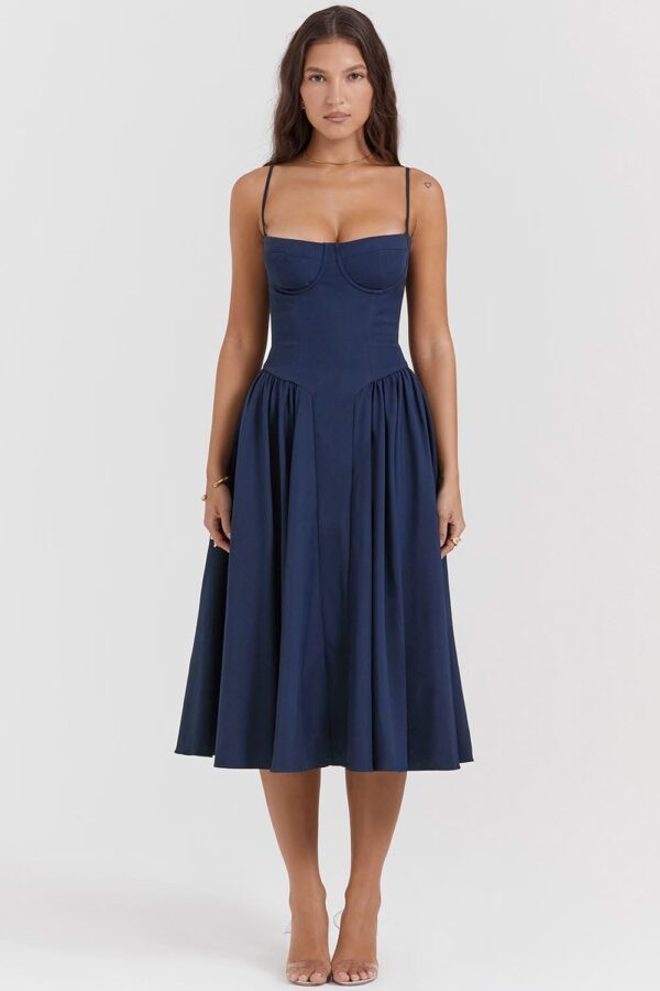 vestido-midi-azul-marinho-saia-rodada