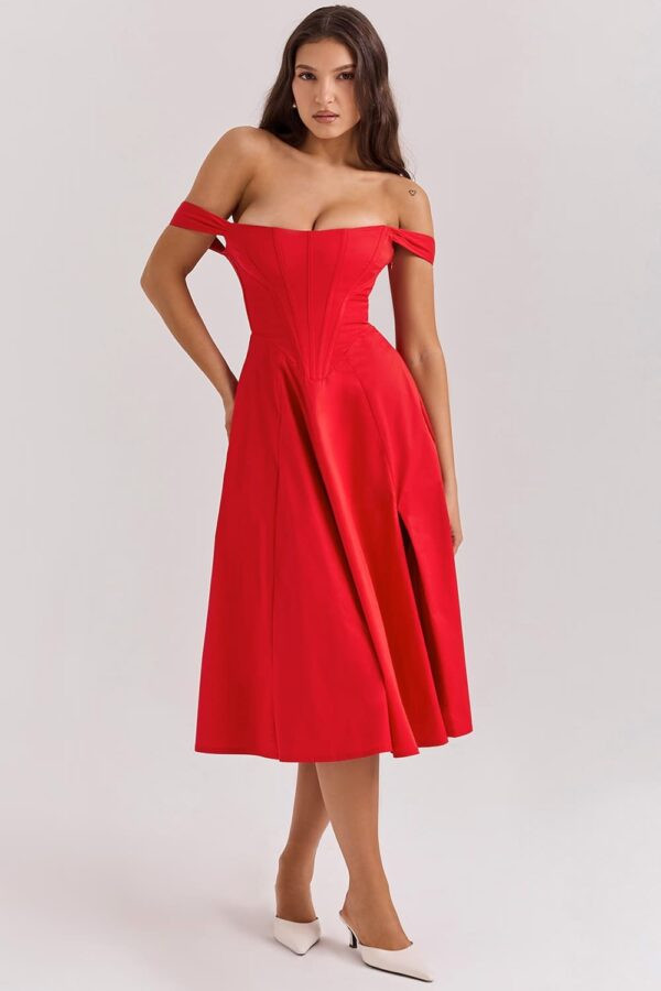vestido-midi-corselet-vermelho-ombro