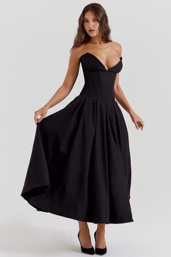 vestido-midi-preto-corselet-tomara