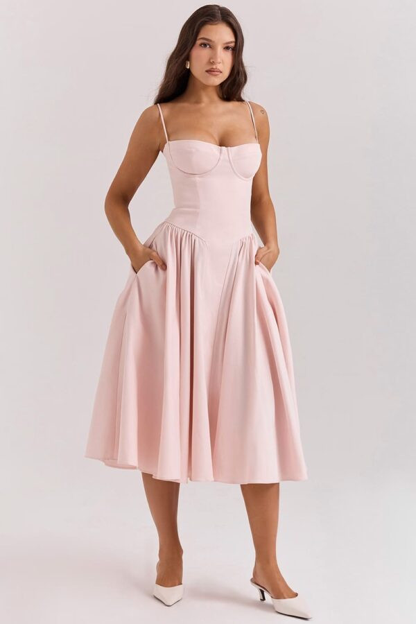 vestido-midi-saia-rodada-rosa