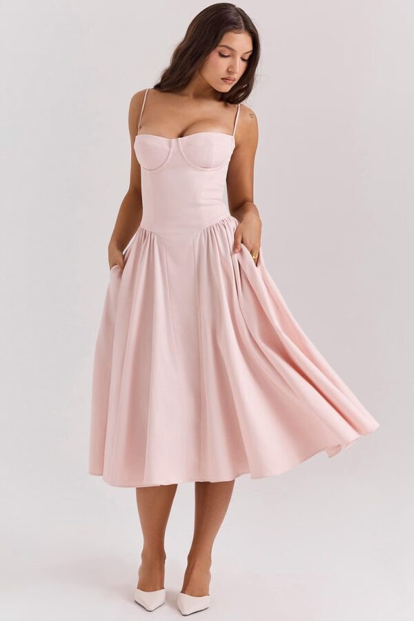 vestido-rosa-rodada-midi-alcas