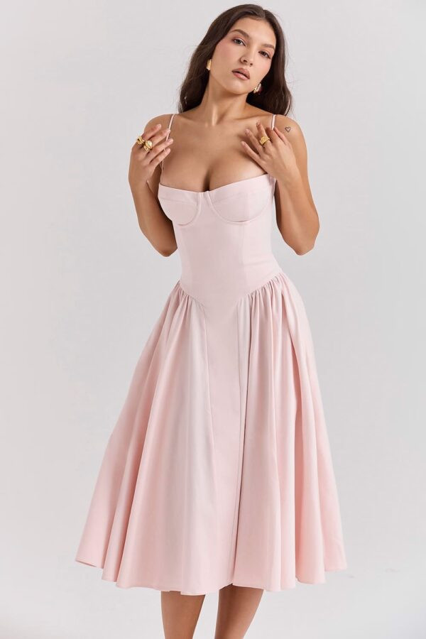 vestido-rosa-saia-rodada-midi