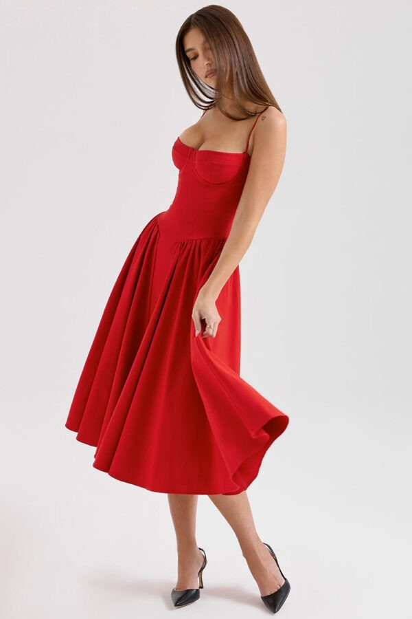 vestido-vermelho-midi-alcas-finas-rodada
