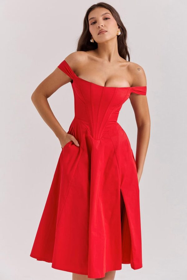 vestido-vermelho-ombro-a-ombro-midi