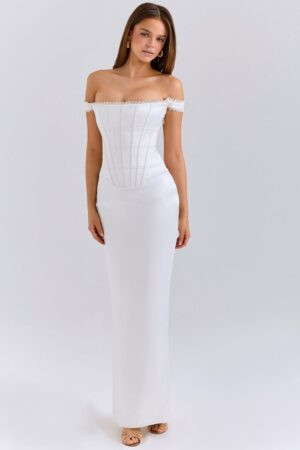 branco-vestido-longo-ombro-ombro-corset-estruturado