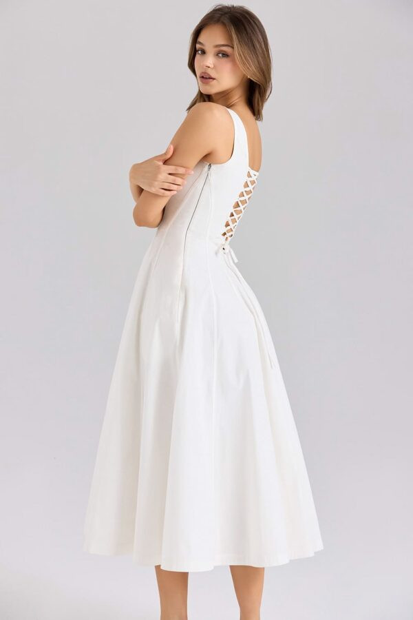 branco-vestido-midi-alcas-largas-decote-quadrado