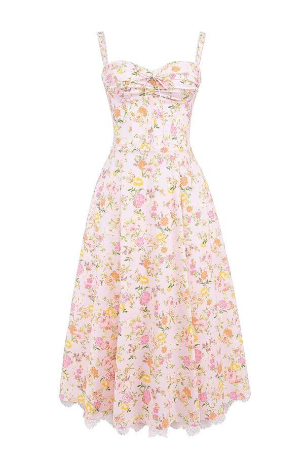 floral-vestido-gode-midi-rosa-estampado