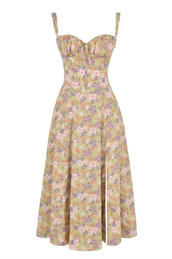 midi-floral-vestido-mostarda-corpete-fenda
