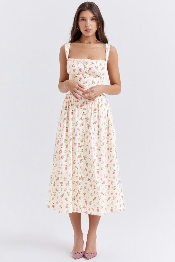 midi-vestido-floral-botoes-frente-bolsos