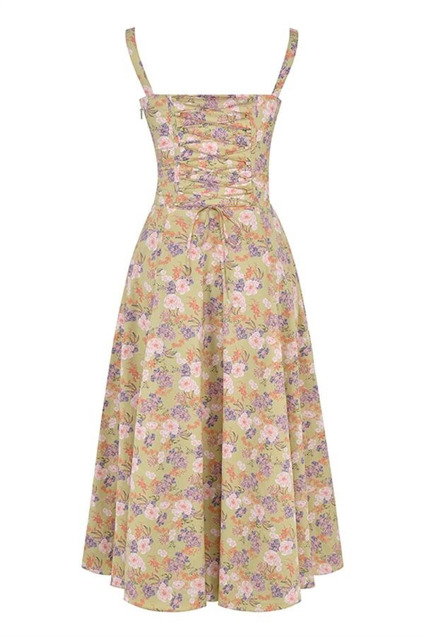 mostarda-midi-vestido-floral-corpete-fenda