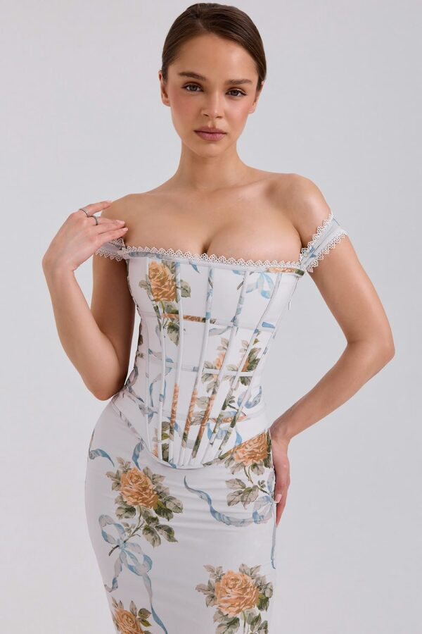 vestido-floral-longo-ombro-ombro-corset-estruturado