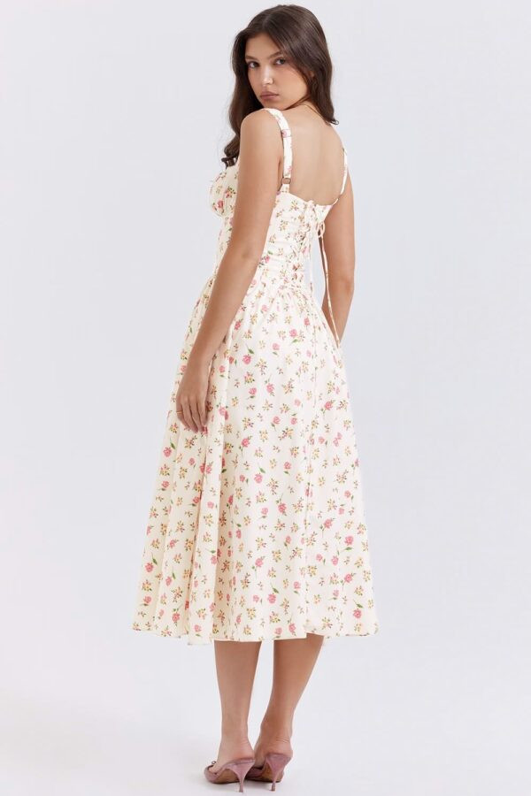 vestido-midi-bolsos-floral-botoes-frente