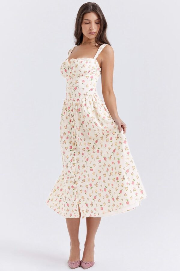 vestido-midi-botoes-frente-floral-bolsos