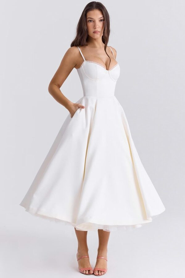 branco-vestido-midi-rodado-casamento-festa