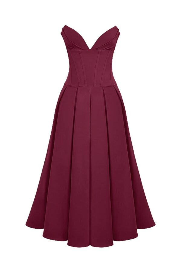 casamento-vestido-midi-marsala-tomara-que-caia-convidada