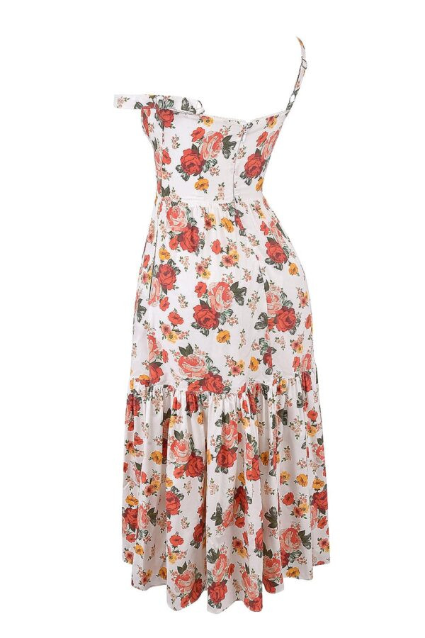 floral-rosas-vestido-evase-midi-babado-barra