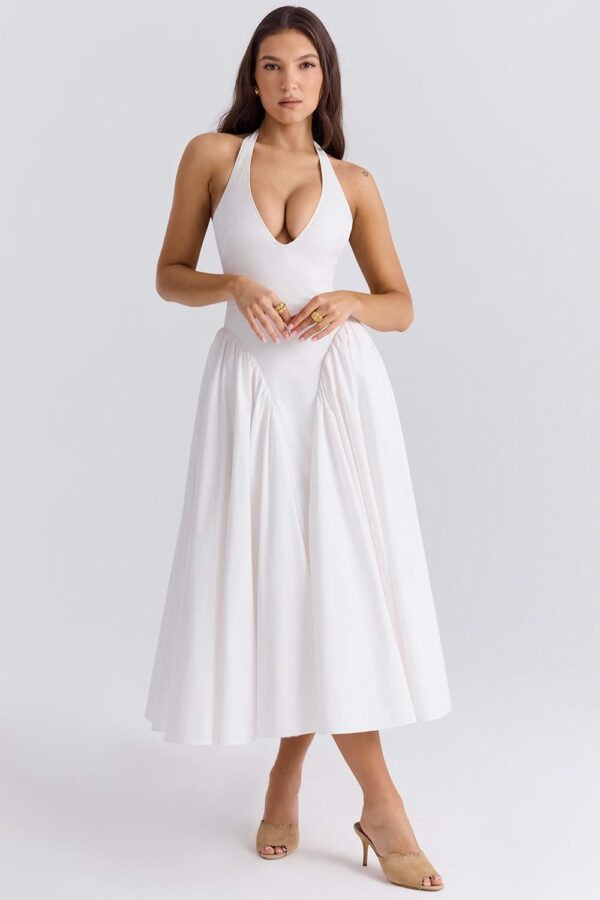 vestido-elegante-festa-evase-midi-branco