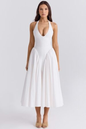 vestido-evase-midi-branco-elegante-festa