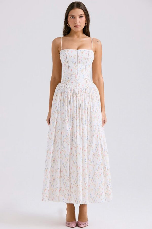 vestido-midi-rodado-branco-floral-alcas-finas
