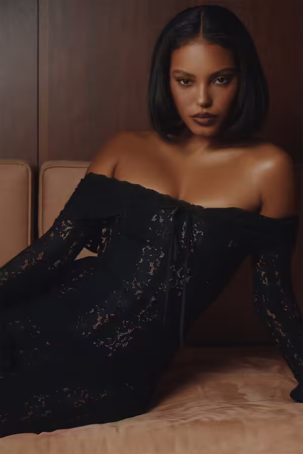 Vestido Longo de Festa Preto