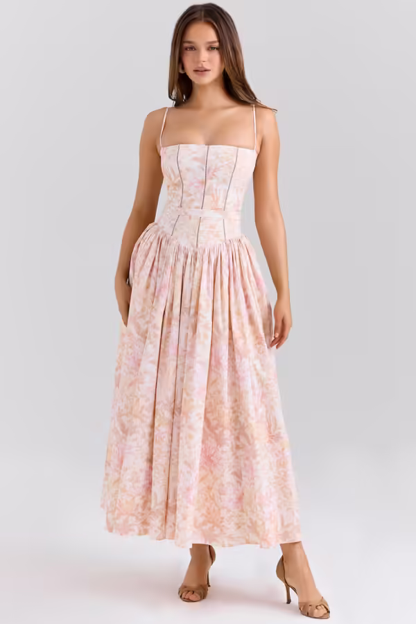vestido-rodado-rosa-floral-estampado-midi